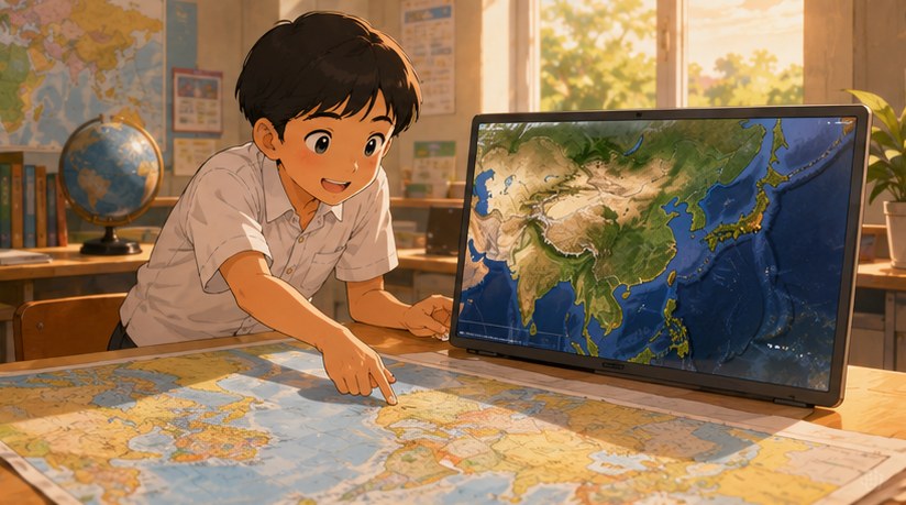 เครื่องมือทางภูมิศาสตร์และลักษณะกายภาพภูมิภาค