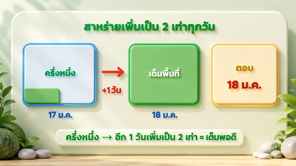 แผนภาพเฉลย: สาหร่ายเพิ่มจำนวนทวีคูณ