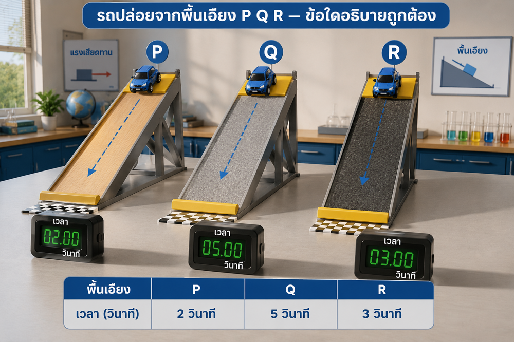 รถพื้นเอียง เฉลย